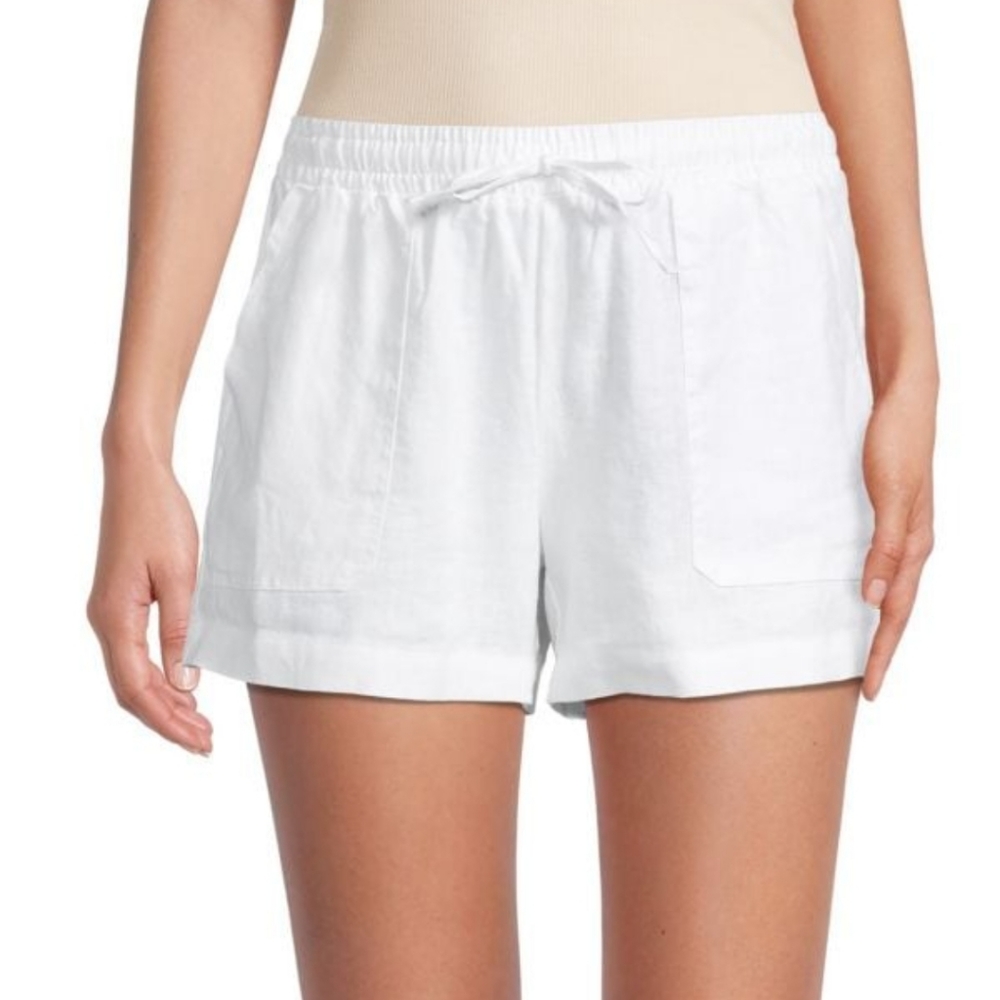 Blue Saks Fith Avenue Linen Shorts Size S